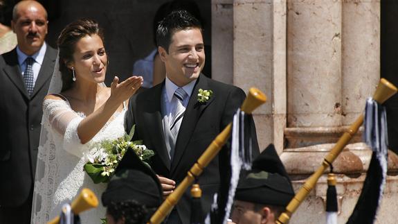 vestido de boda de Paula Echevarría 