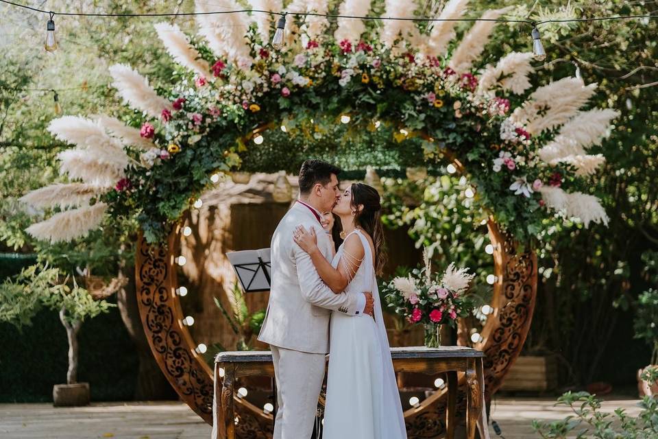 arco de flores para boda 