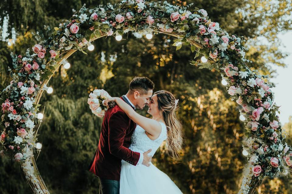 arco de flores para boda 