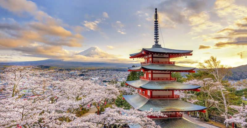 luna de miel en Japón 