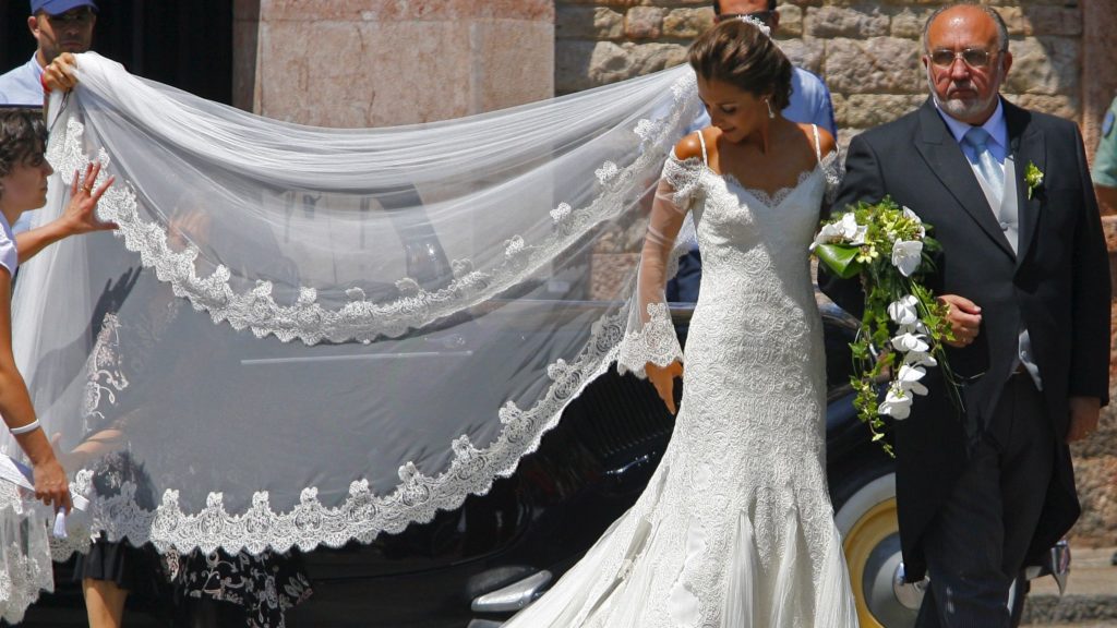 vestido de boda de Paula Echevarría 