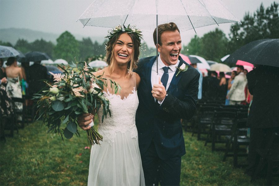 boda con lluvia 