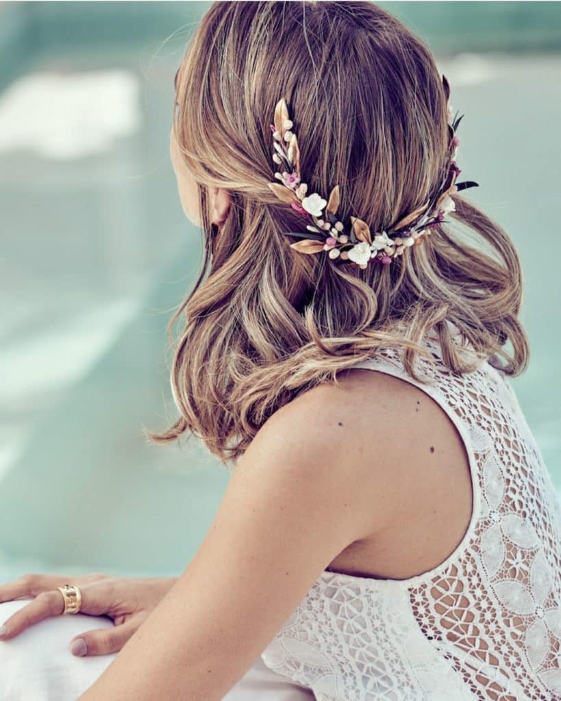 peinados de media melena para bodas